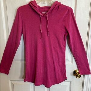 Eddie Bauer Raspberry Hooded Top